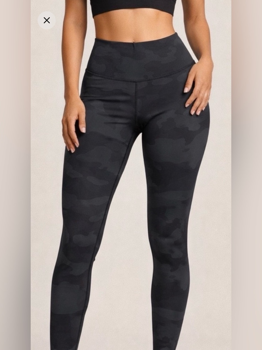 ALO Yoga Dark Grey Camo High-Rise Leggings
